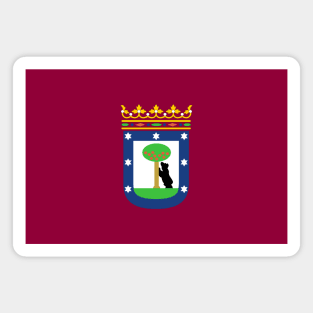 Flag of Madrid, Spain Magnet